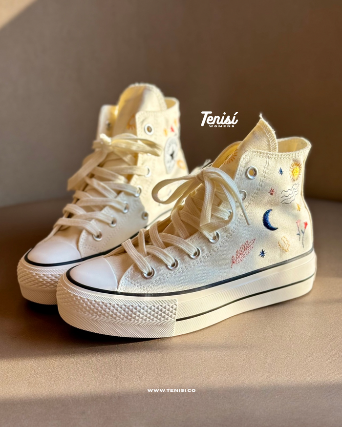 Converse Chuck Taylor Plataforma All Star “White” look 4