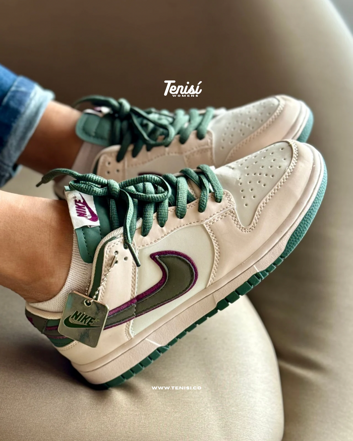 Nike Dunk Low x Tenisí “Beige / Green” look 5