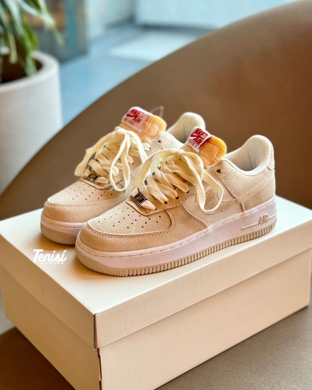 Nike air force beige homme best sale