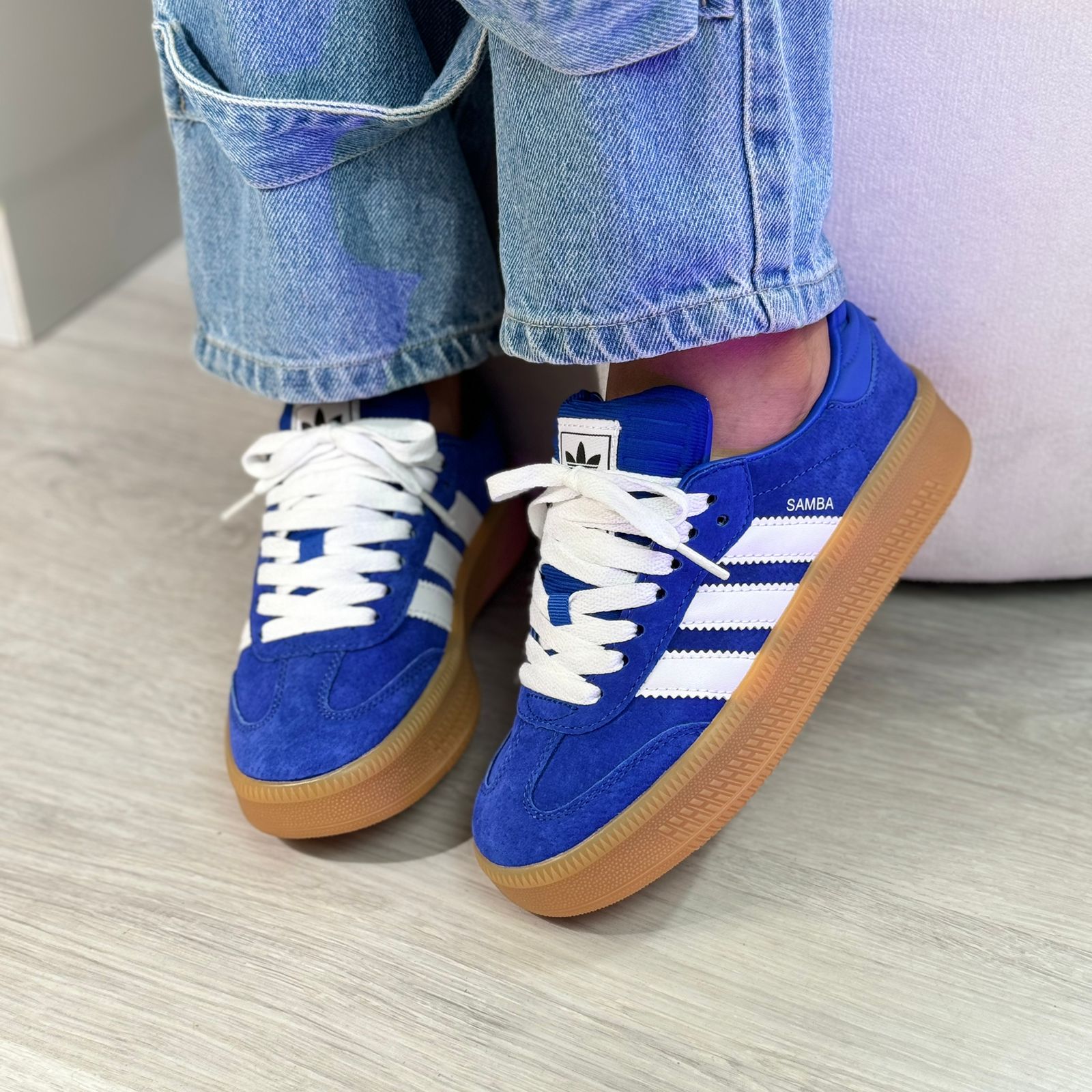 adidas Samba XLG Blue TENIS adidas Samba XLG Blue TENIS