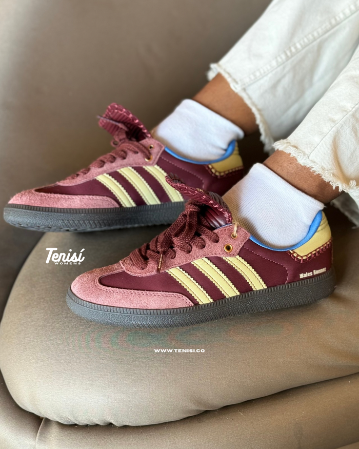 adidas Samba x Wales Banner “Grana” look 4