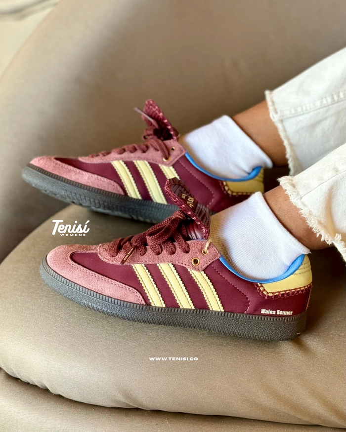adidas Samba x Wales Banner “Grana” look 3