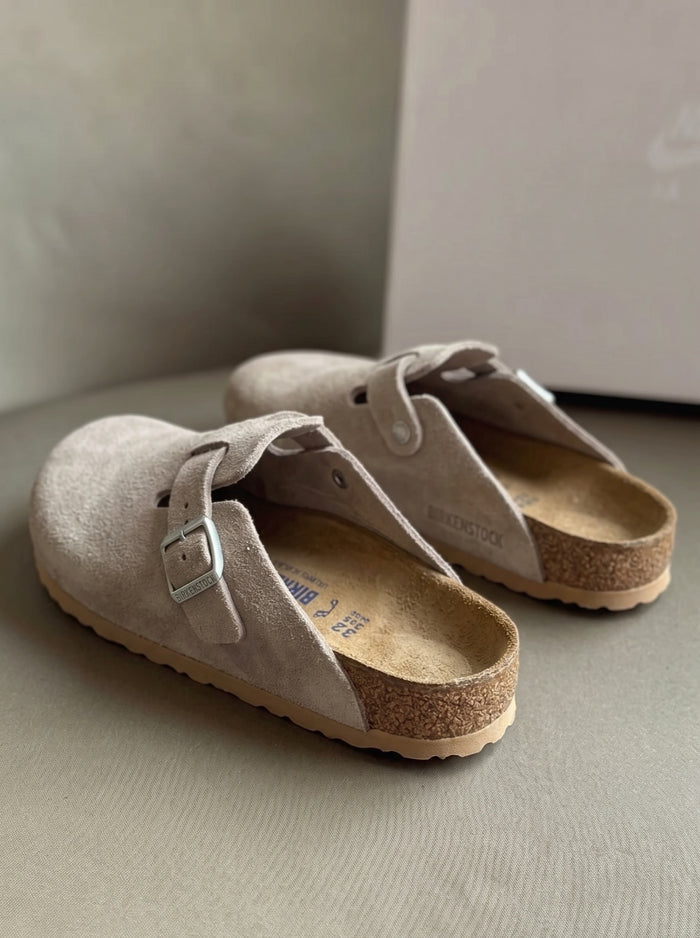Birkenstock Boston "Grey" look 2