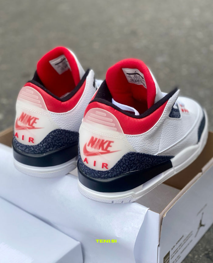Air Jordan 3 “Demin Red” look 2