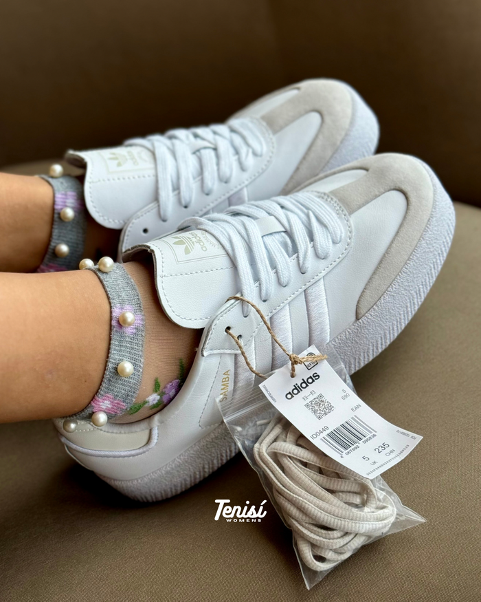adidas Sambae “Triple White” look 3