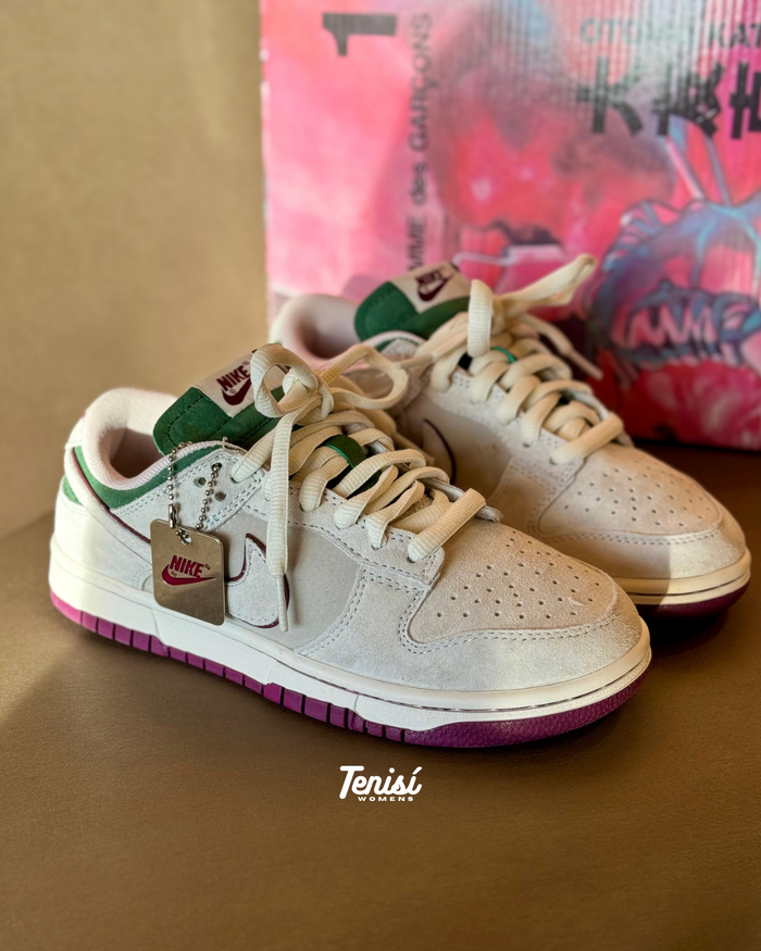 Nike Dunk Low x Tenisí “Green Purple” look 5
