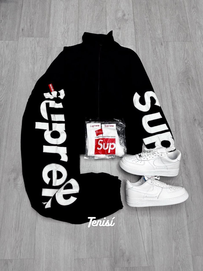 Supreme Conjunto Chaqueta y Pantalón “Negro” look 2