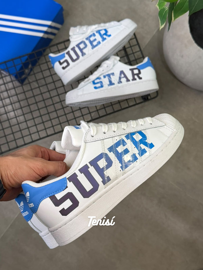 adidas Superstar “Super Star Blue” look 2