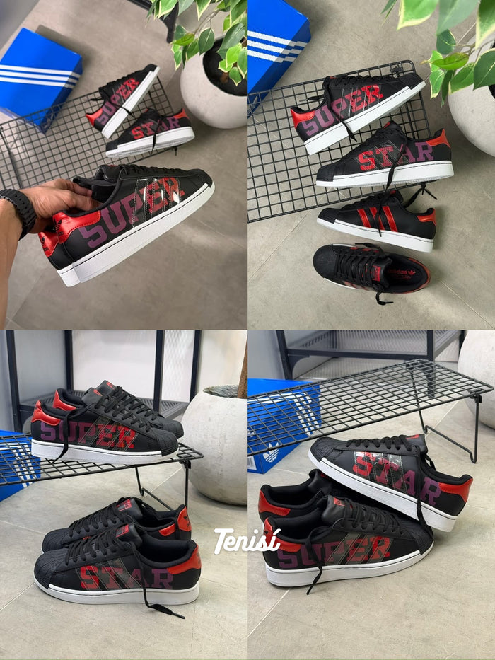 adidas Superstar “Super Star Red” look 2