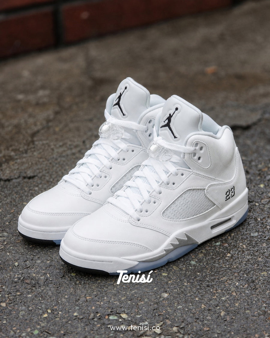 Air Jordan 5 “Blanco Metalico” — pago contra entrega en Colombia