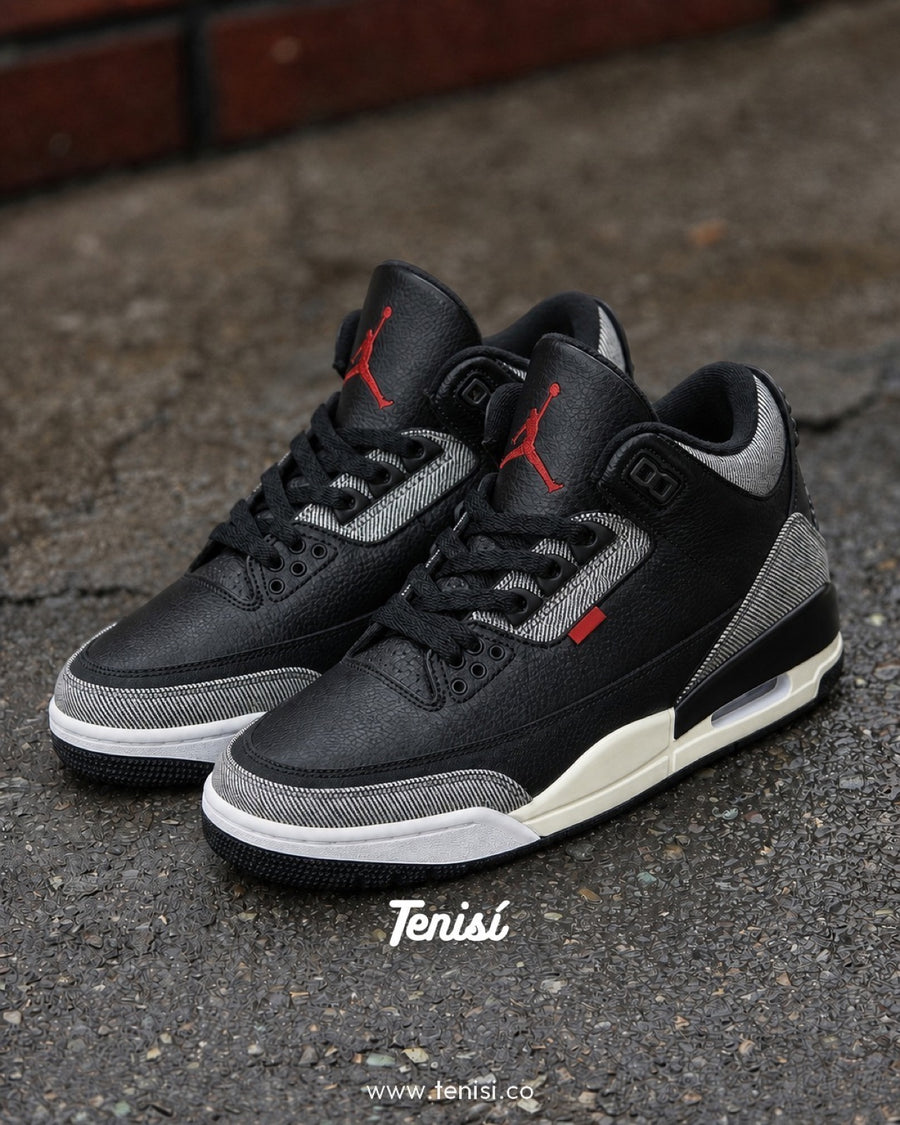 Air Jordan 3 “Negro Denim” — pago contra entrega en Colombia