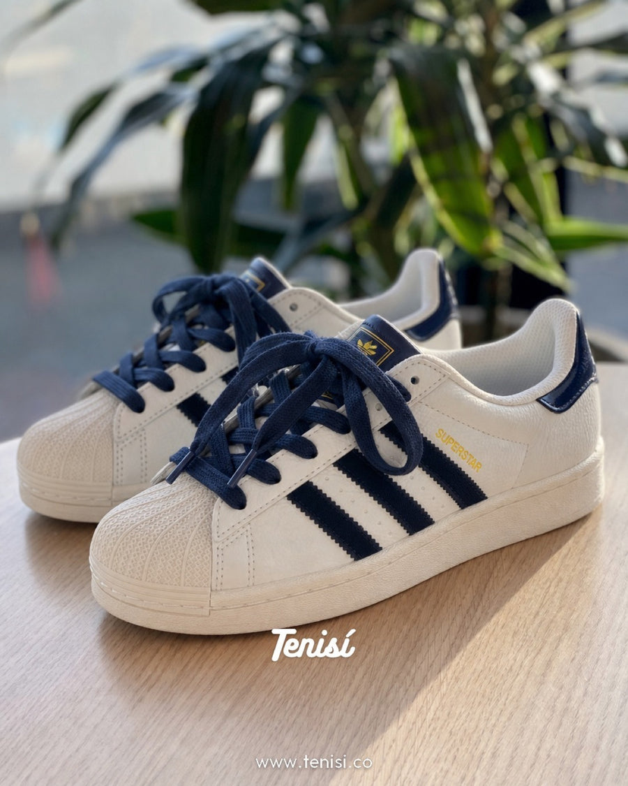 adidas Superstar White Navy — pago contra entrega en Colombia