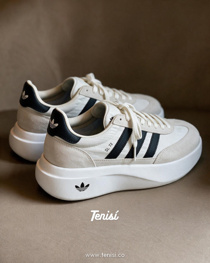 adidas SL 72 White Black look 1