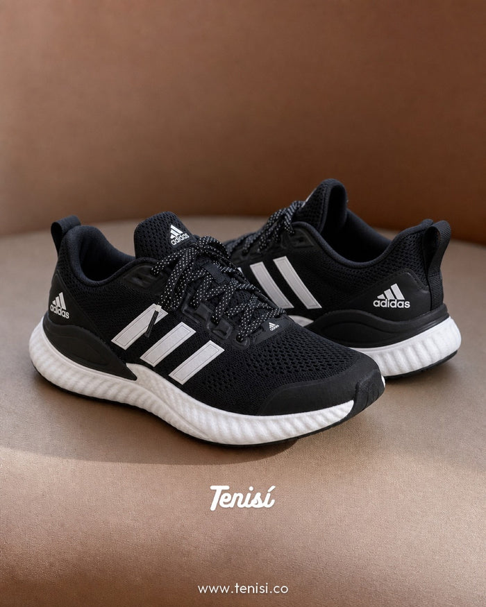 adidas Boost Runner Black White look 1