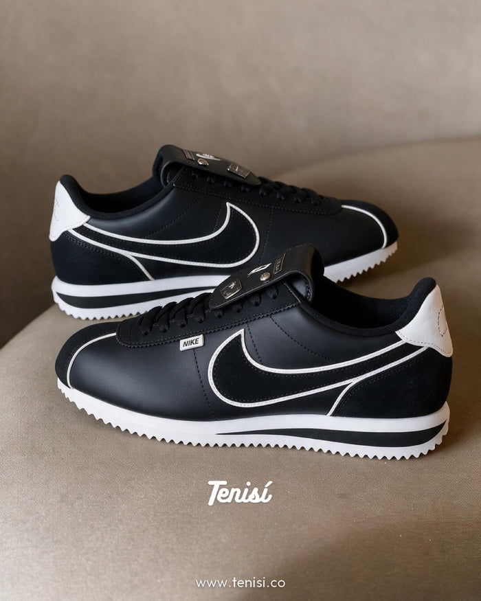Nike Cortez Black Charms look 1