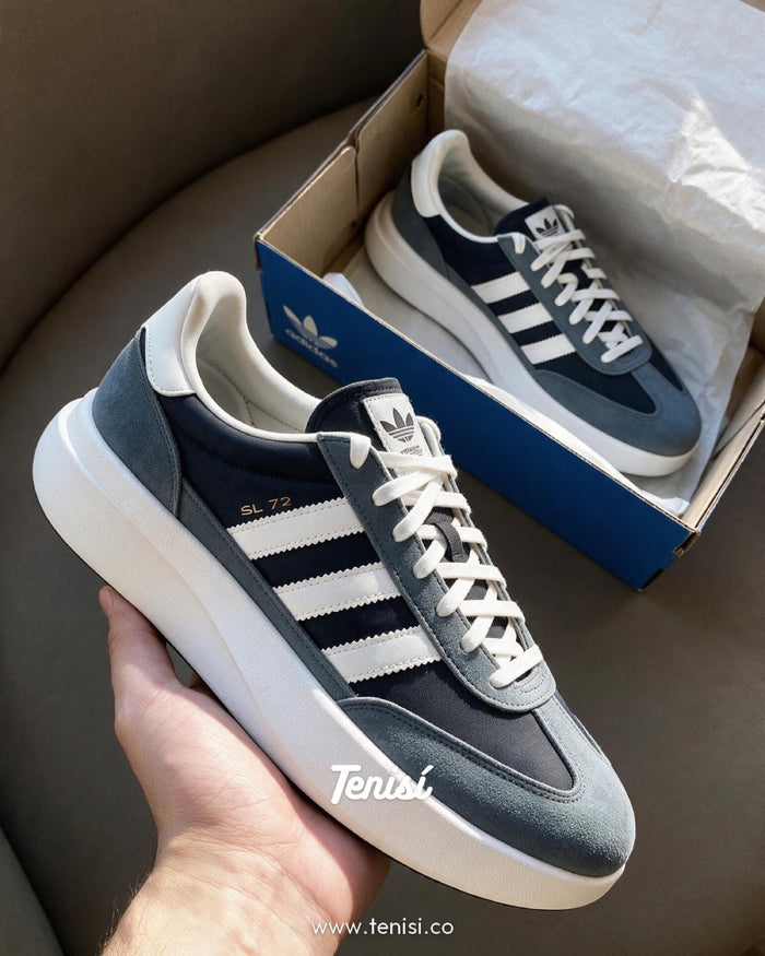 adidas SL 72 Navy Grey look 1