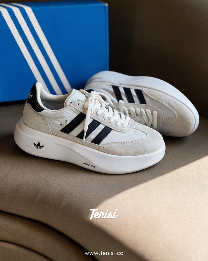 adidas SL 72 White Black look 2