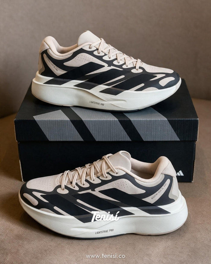 adidas Adizero Evo SL Exo Beige Black look 2