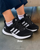 adidas Boost Runner Black White vista 4