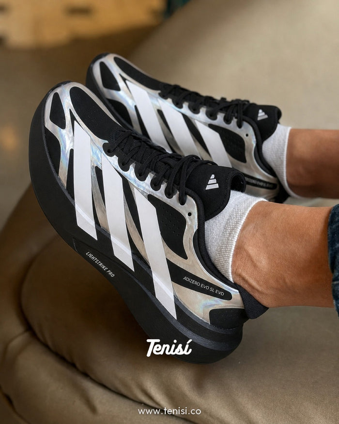 adidas Adizero Evo SL Exo Black Silver look 3