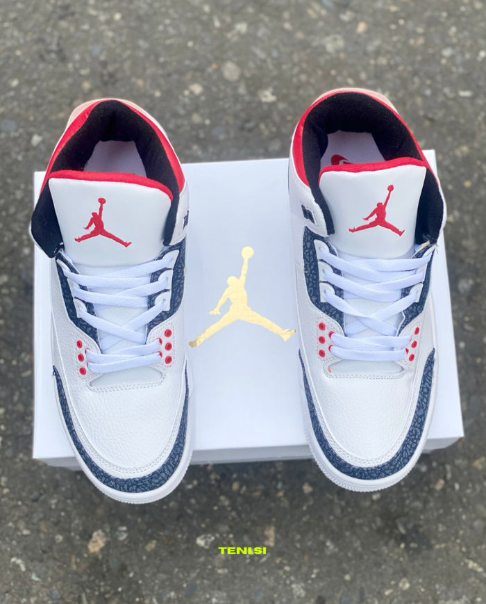 Air Jordan 3 “Demin Red” look 5