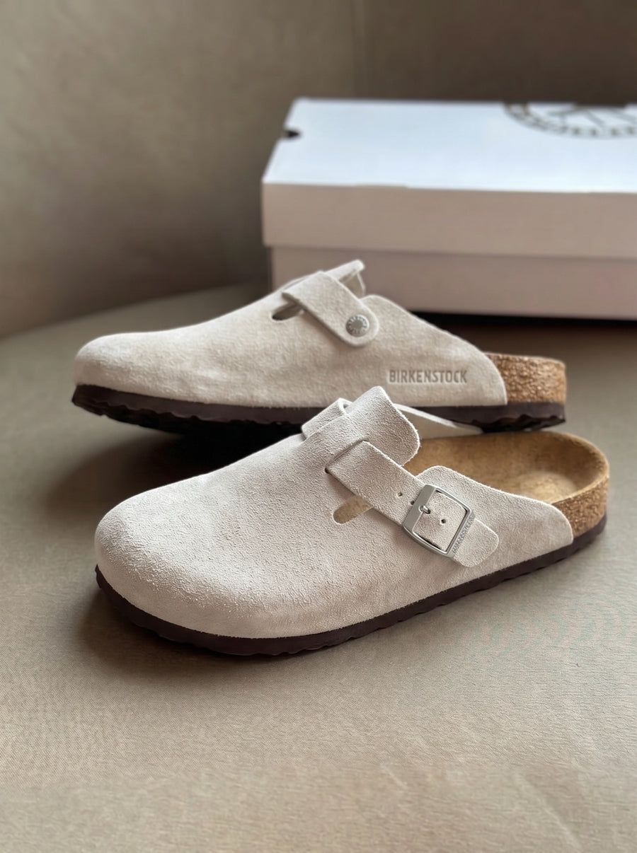 Birkenstock Boston "Grey" — pago contra entrega en Colombia