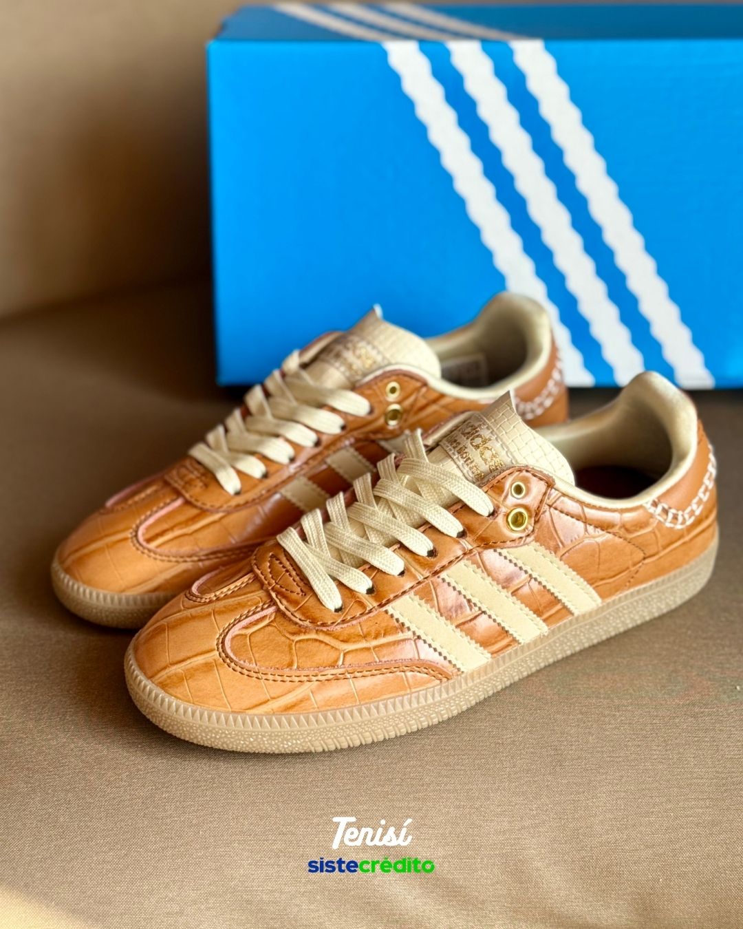 Samba Brown Croc de adidas x Wales Bonner