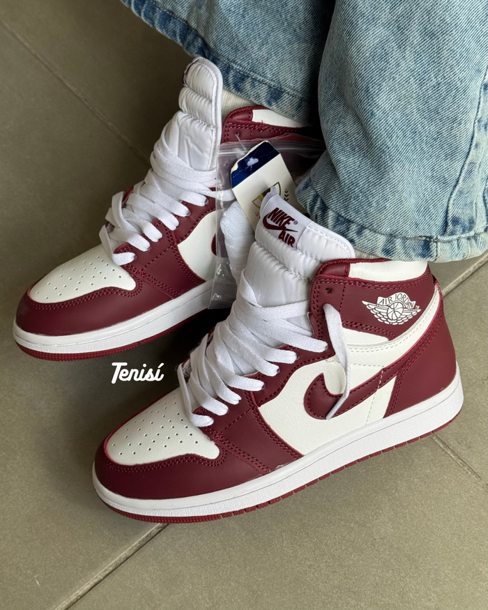 Nike Jordan 1 High x Tenisi “Granate” look 4