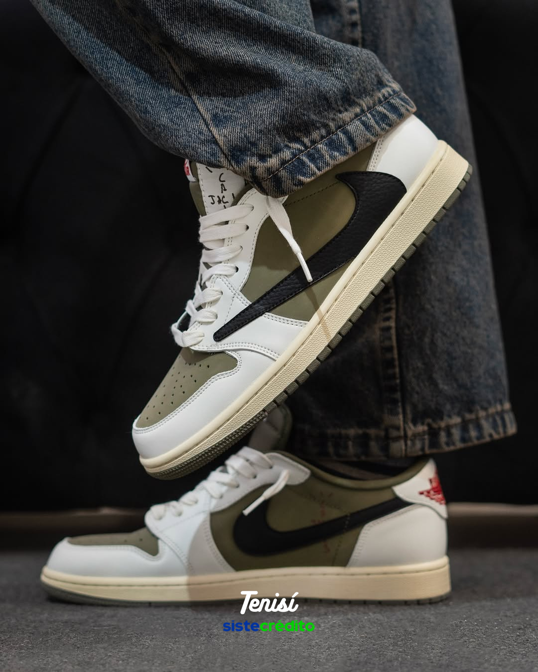 Air Jordan 1 Low OG x Travis Scott – Medium Olive para mujer en Colombia - pago contra entrega envío gratis TENISI