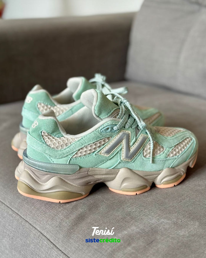 New Balance 9060 Green Mint look 3