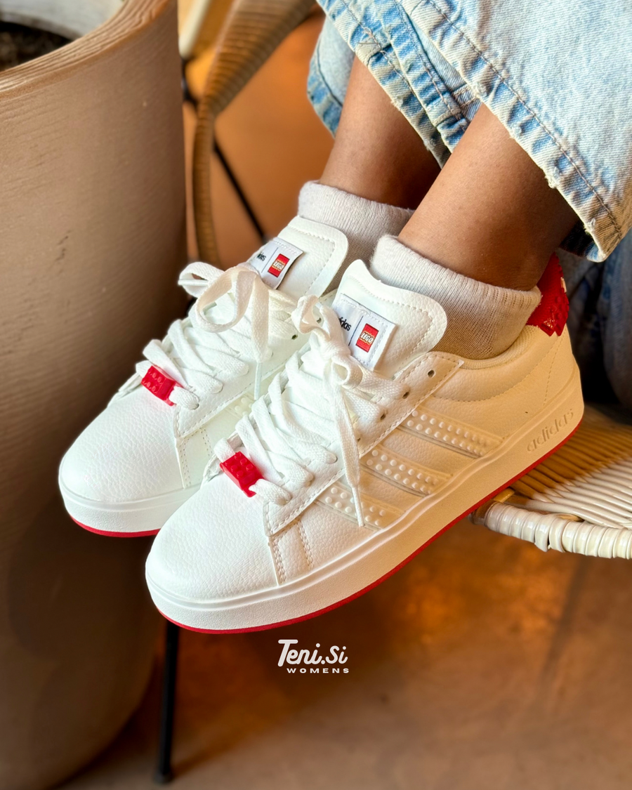 adidas Grand Court x Lego “Red” — pago contra entrega en Colombia