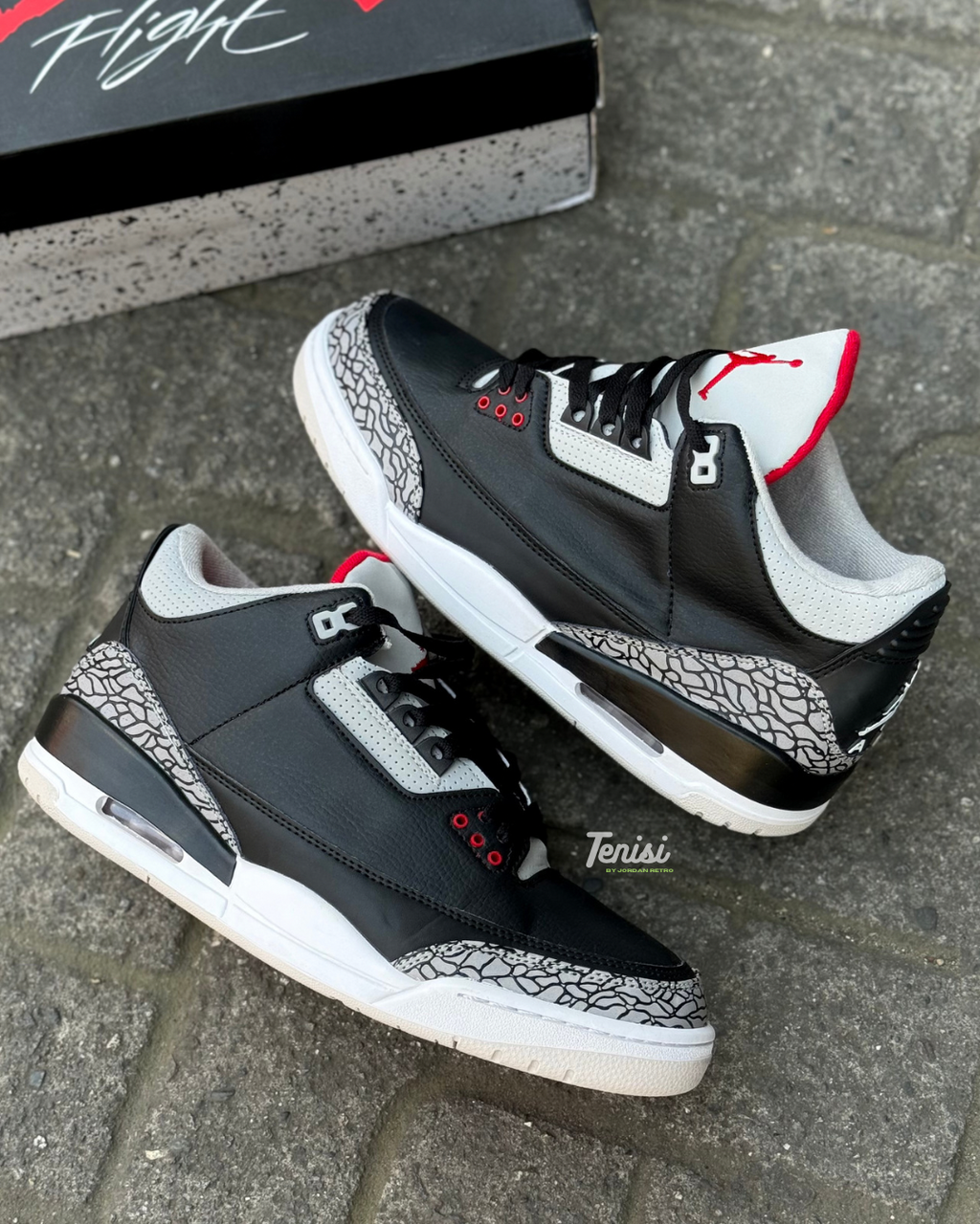Air Jordan 3 retrô “Cimento Preto”