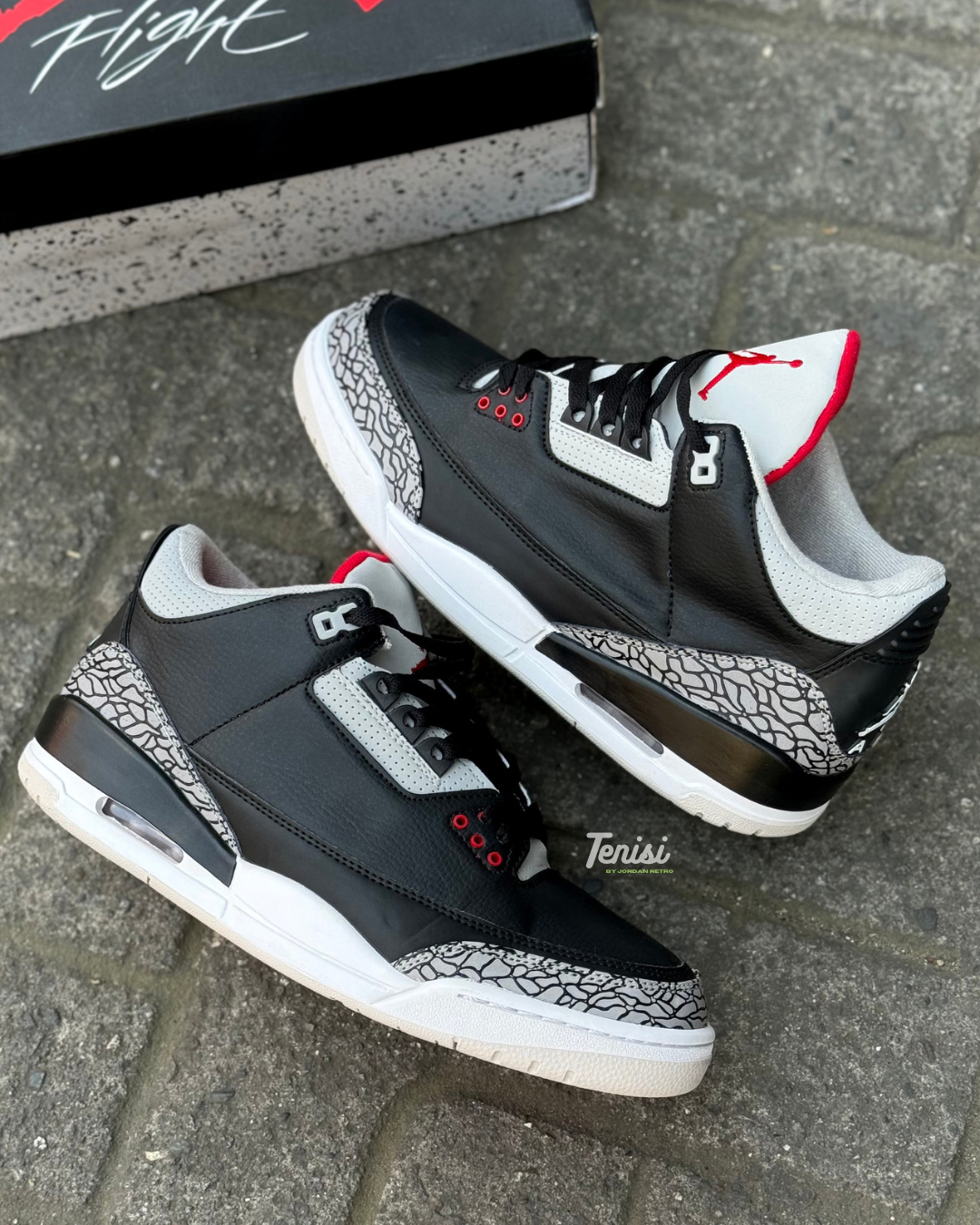 Air Jordan 3 retrô “Cimento Preto”