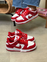 Nike Dunk Low Red White vista 1