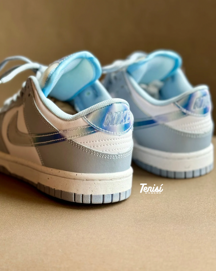 Nike Dunk Low “Next Nature Blue Whisper Iridiscente” look 1