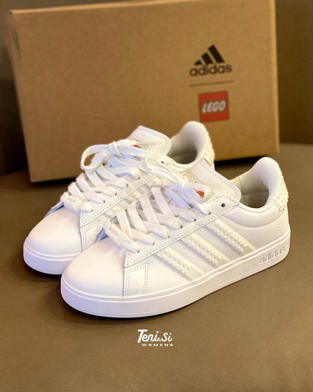 adidas Grand Court x Lego “Triple White”
