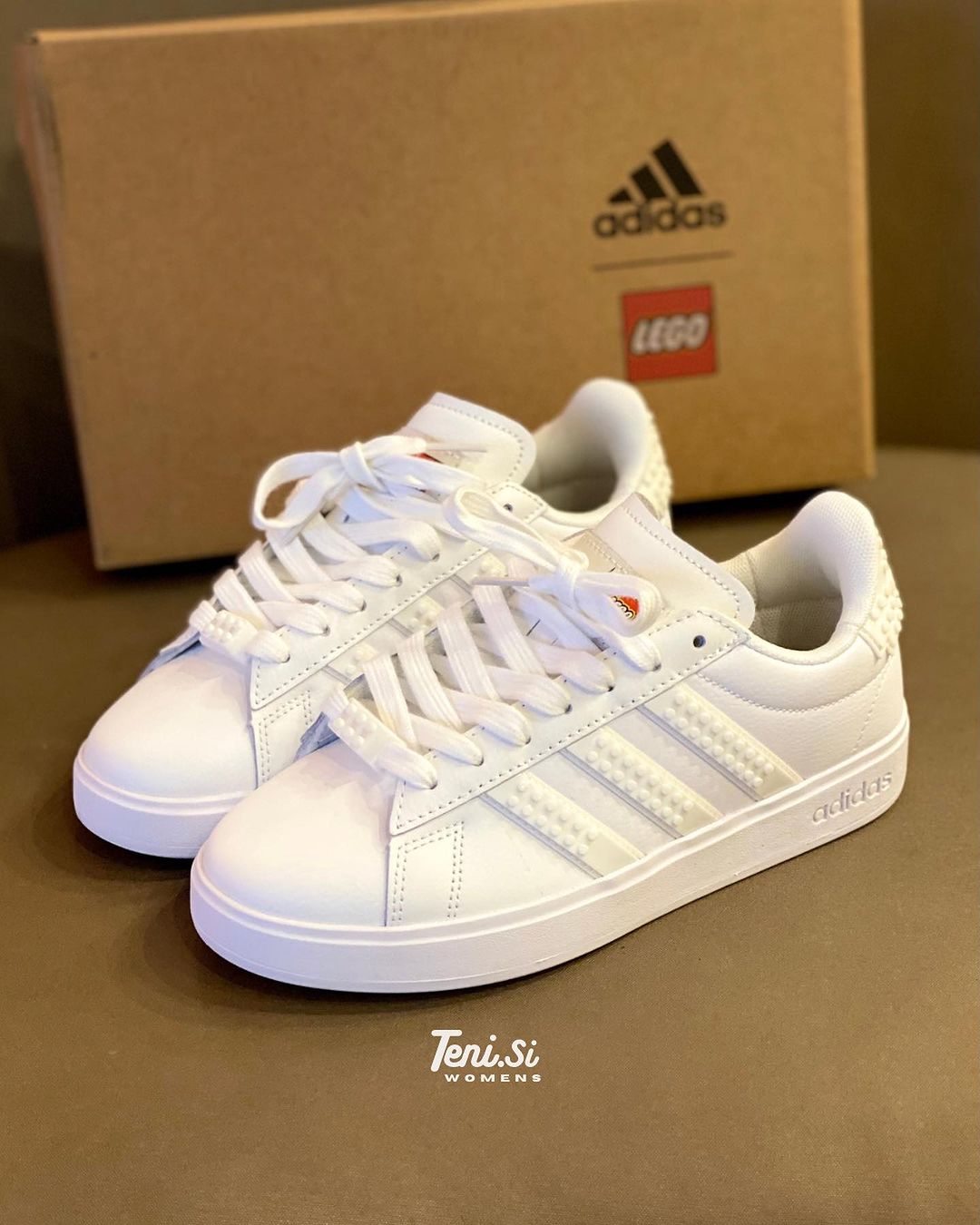 adidas Grand Court x Lego “Triple White”