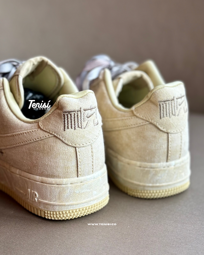 NIKE AIR FORCE 1 LOW NAI-KE TAN CANVAS look 3