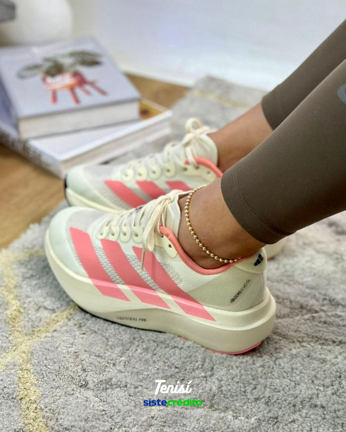 adidas adizero Evo SL  "Beige" look 1