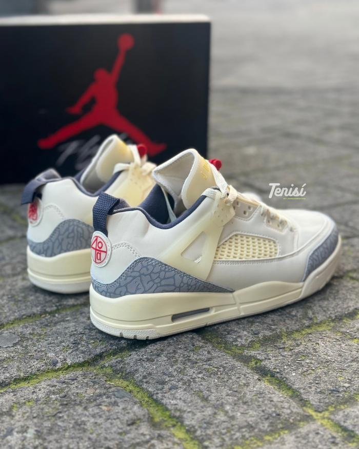 Jordan Spizike Low own “White Cement” look 3