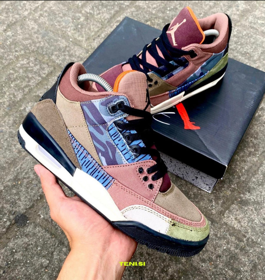 Air Jordan 3 “Patchwork Camo” — pago contra entrega en Colombia