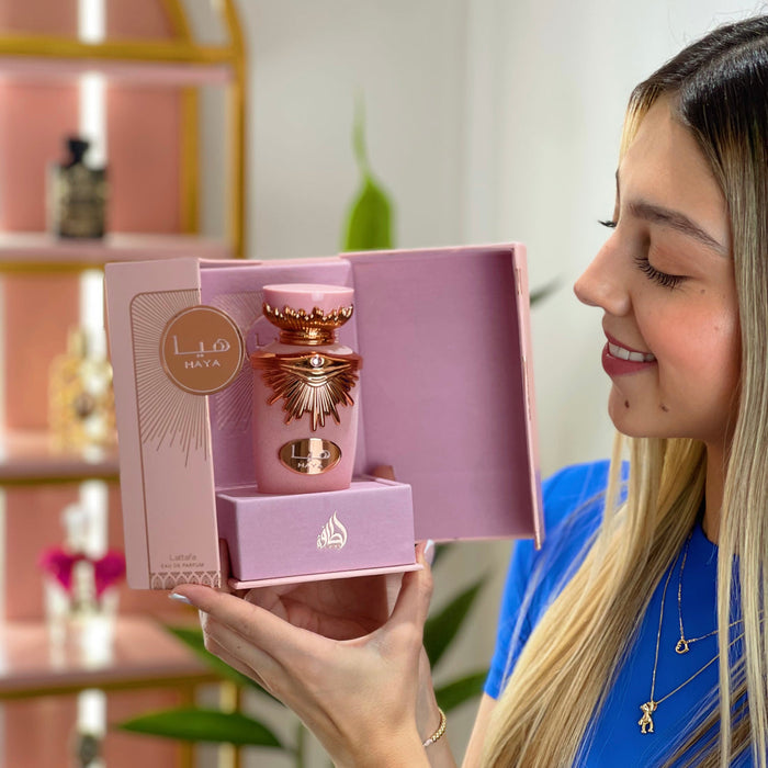 Lattafa Haya 100ml EDP Mujer look 1