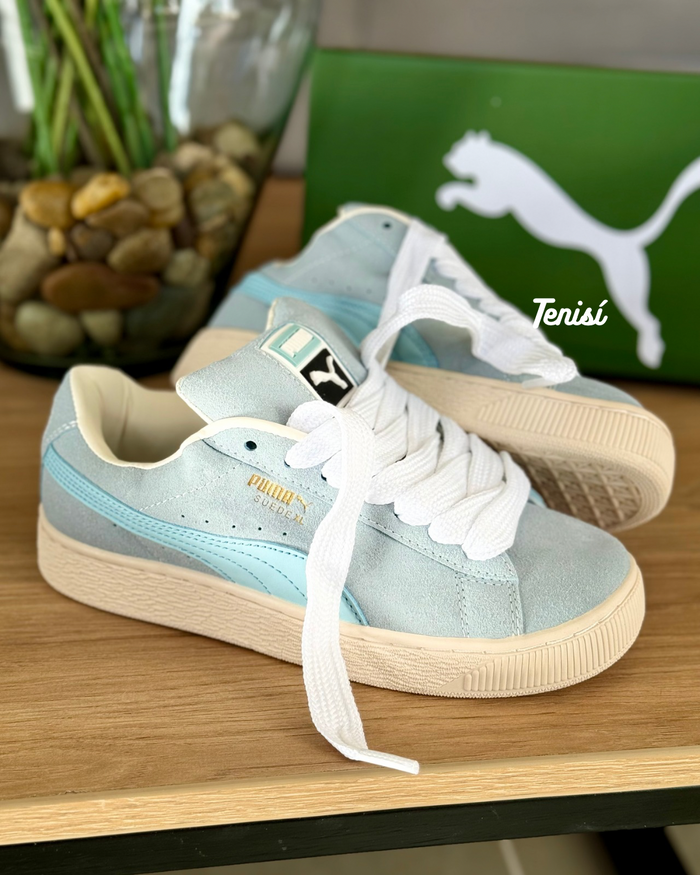 Puma Suede XL “Blue” look 2