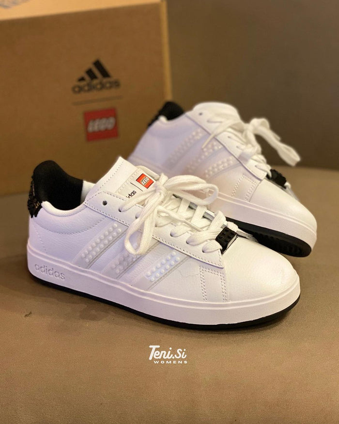 adidas Grand Court x Lego “White Black” look 2