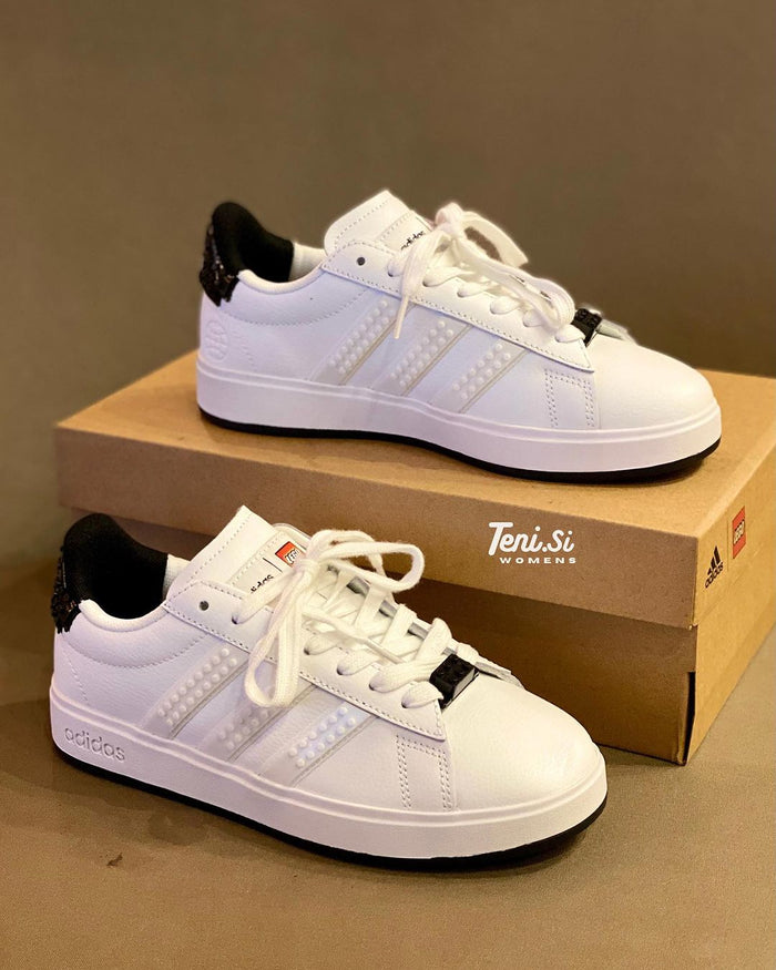 adidas Grand Court x Lego “White Black” look 4