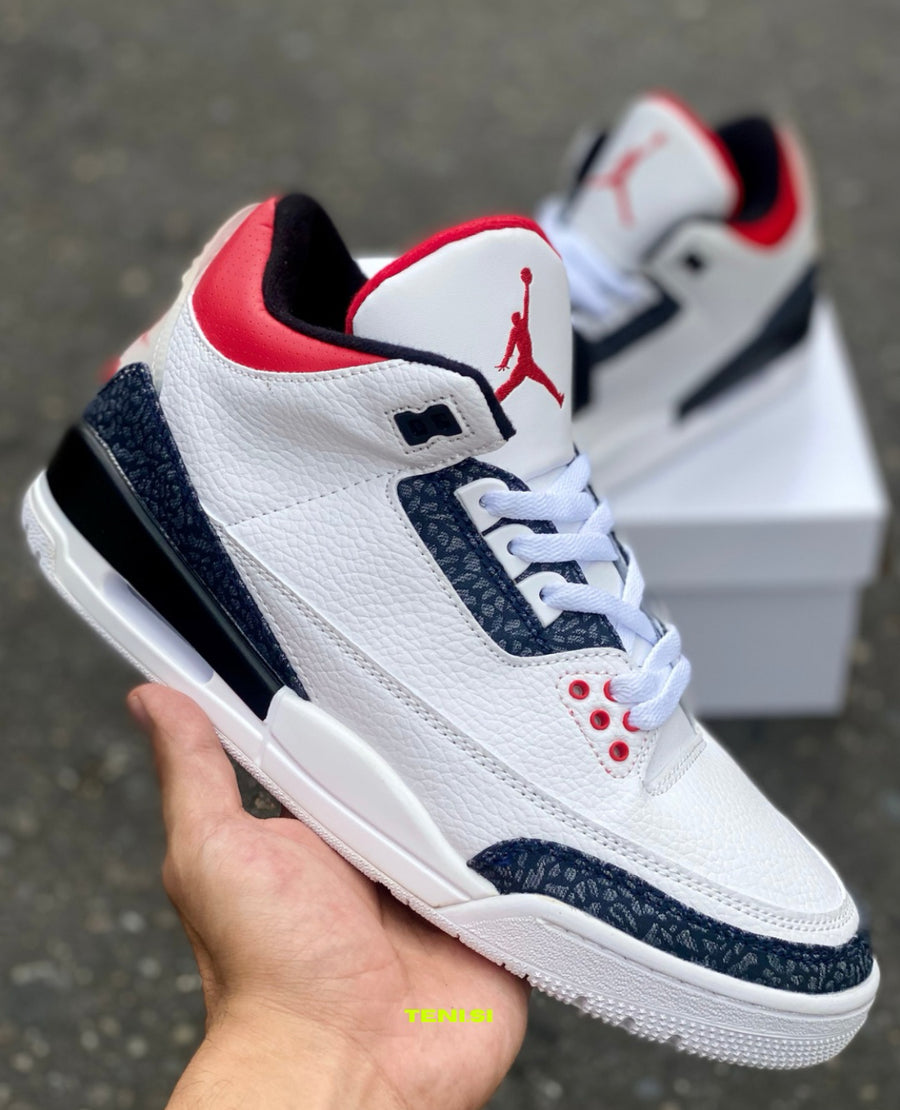 Air Jordan 3 “Demin Red” — pago contra entrega en Colombia