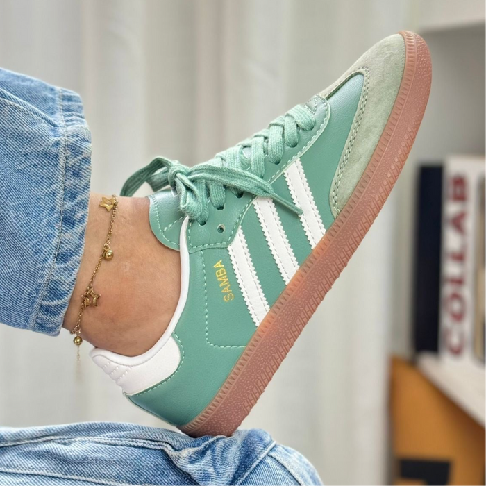 adidas Samba “Green” look 1