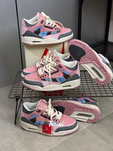 Air Jordan 3 Parra Pink vista 1