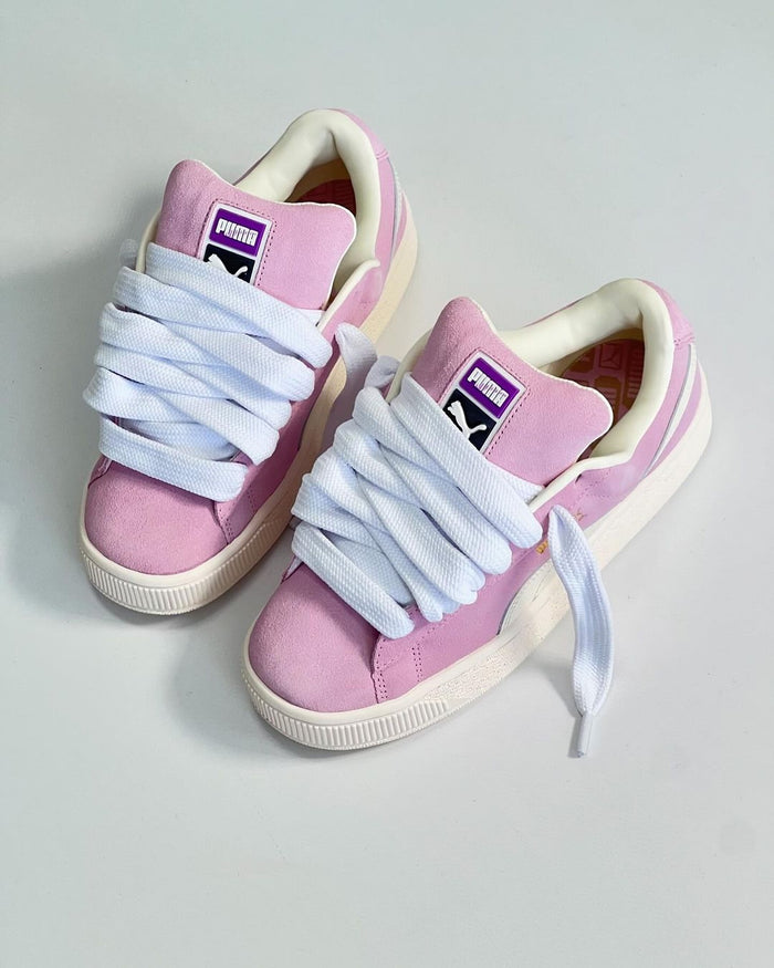 Puma Suede XL “Pink” look 1