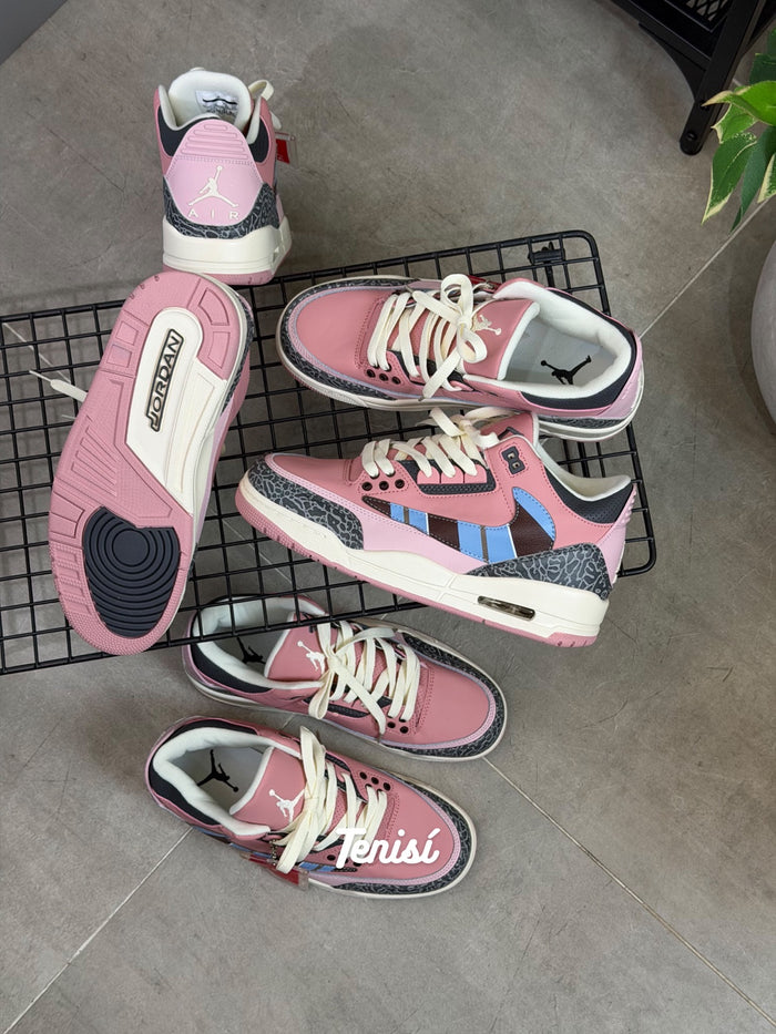 Air Jordan 3 Parra Pink look 1